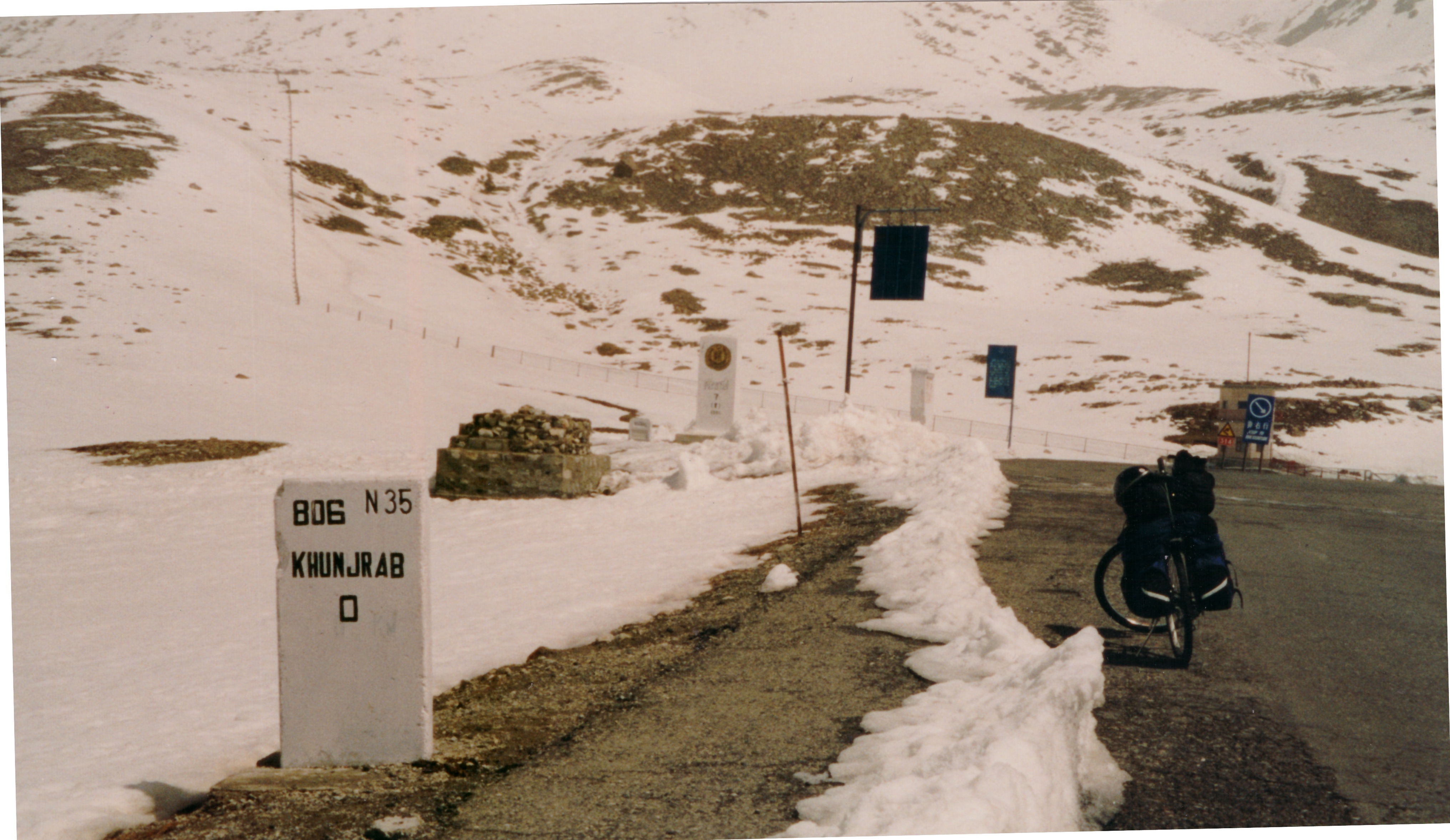 Die Passhöhe des Khunjerab.